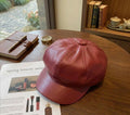 Casquette de peintre rouge femme – Accessoire automne hiver vintage et élégant
