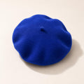 Béret Femme en Laine Bleu Royal – Chapeau Français Tendance Hiver