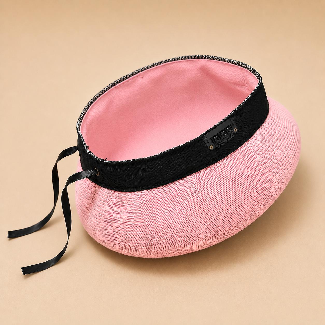 Casquette Béret Femme Coton Tricoté Rose – Chapeau Léger Style Chic