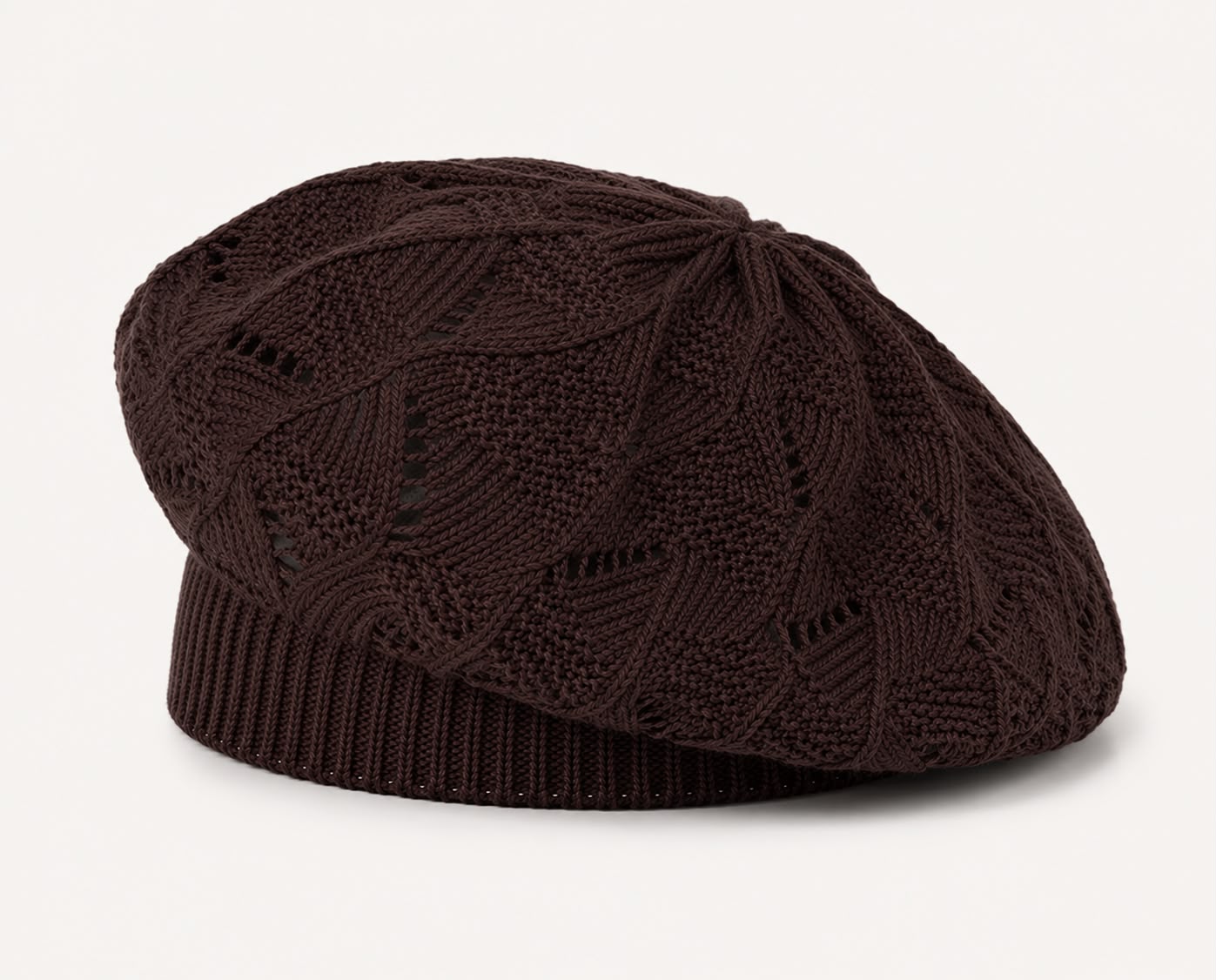 Béret Femme Café | Tricot Acrylique