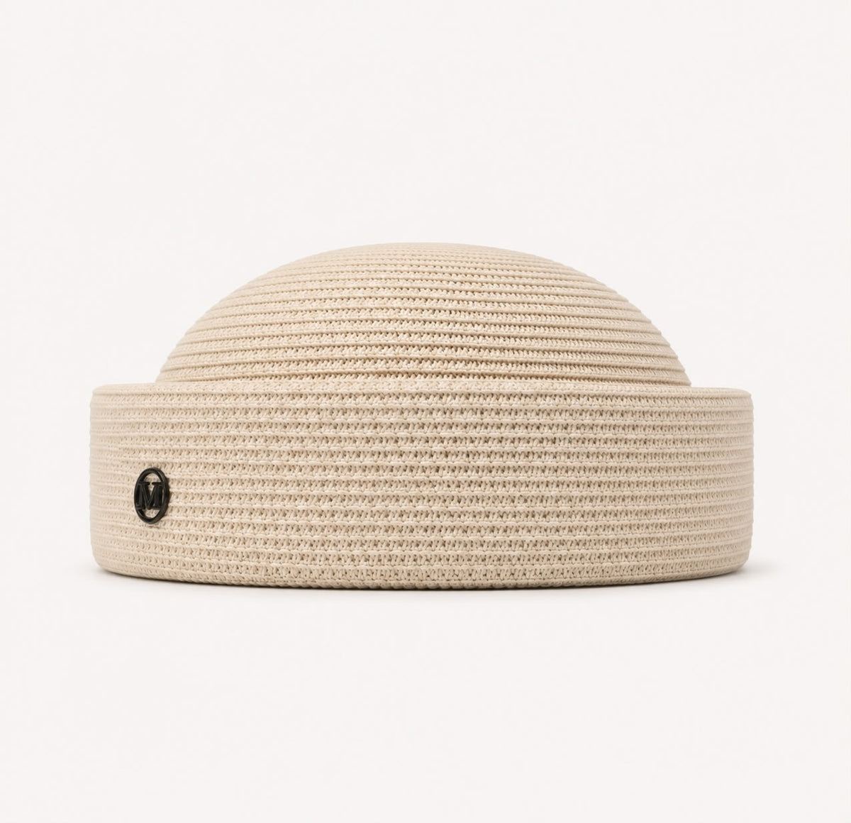 Béret d’Été Pillbox Tressé – Blanc