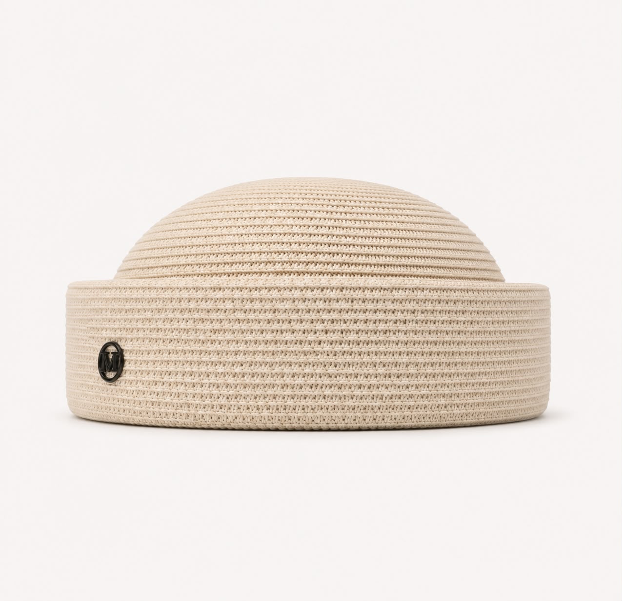 Béret d’Été Pillbox Tressé – Blanc