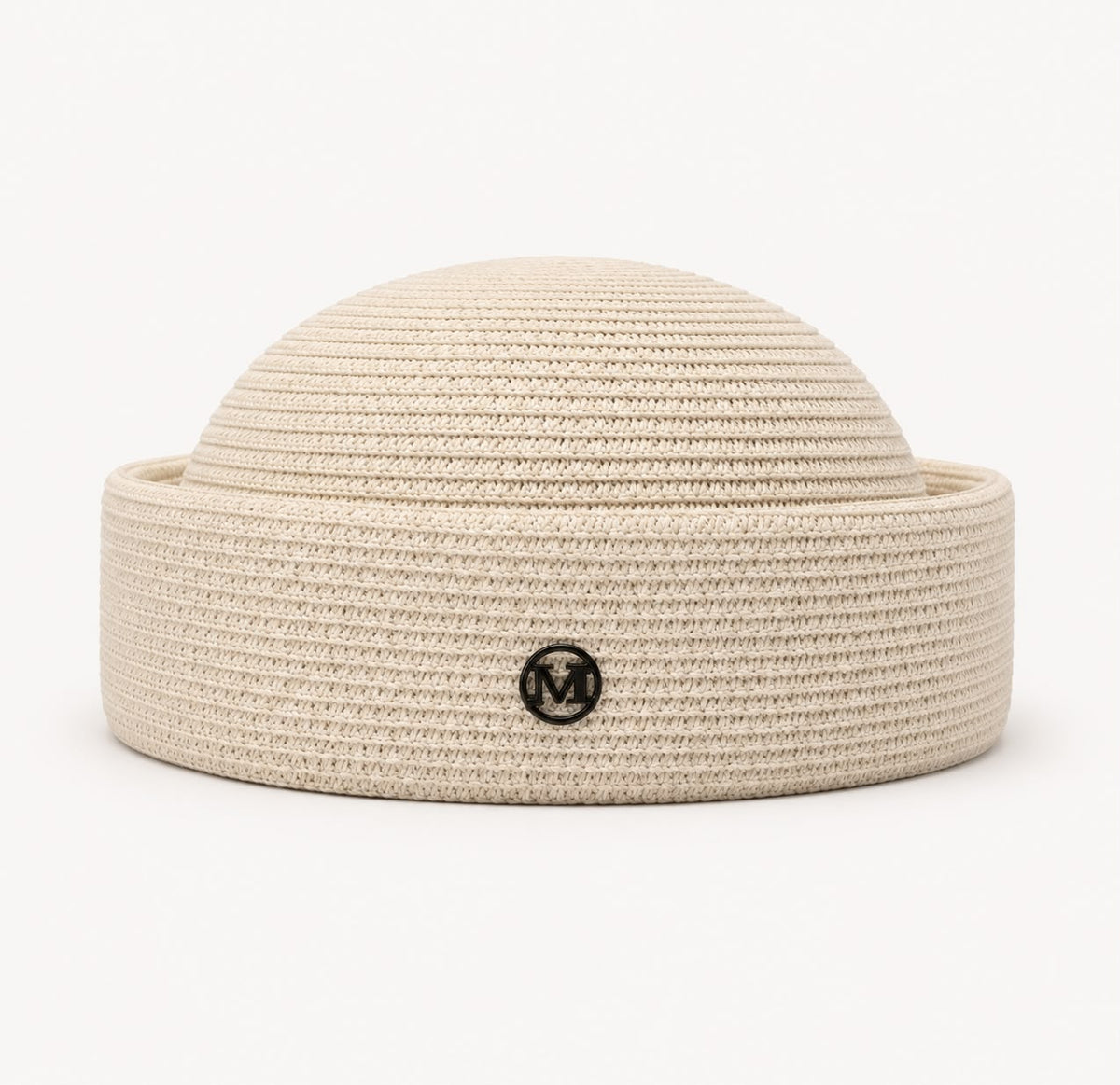 Béret d’Été Pillbox Tressé – Blanc