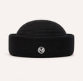 Béret d’Été Pillbox Tressé – Noir