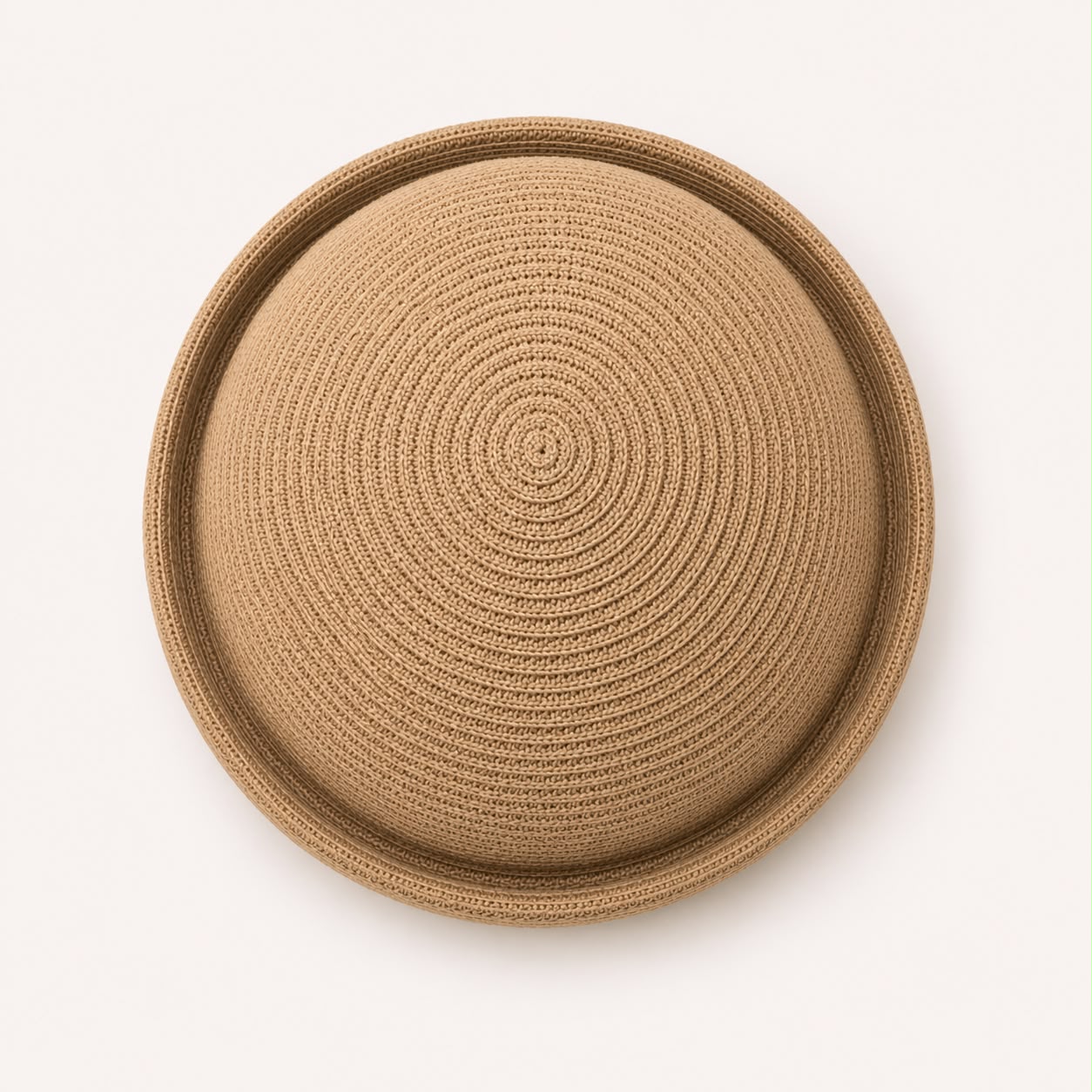 Béret d’Été Pillbox Tressé – Kaki