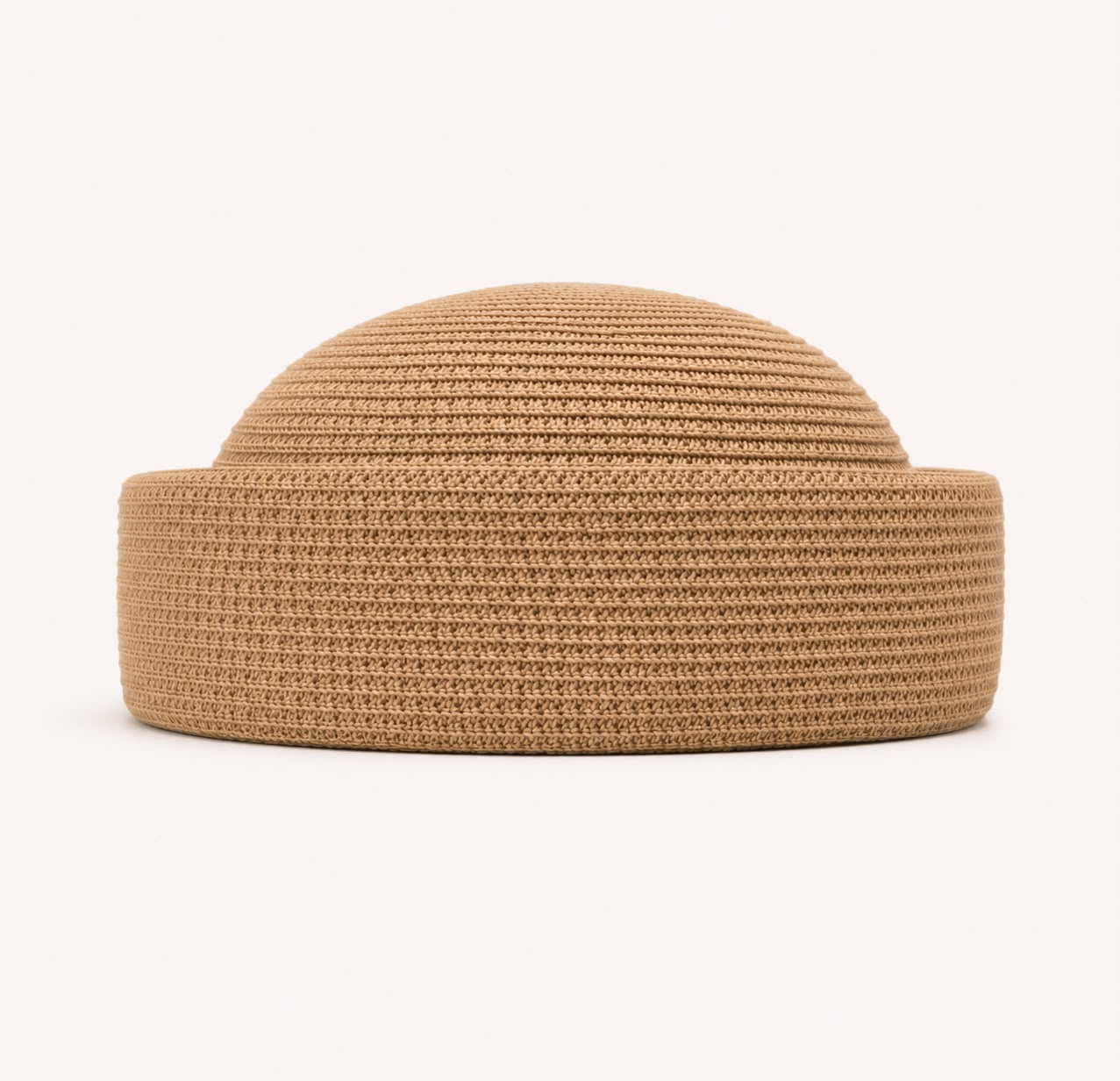 Béret d’Été Pillbox Tressé – Kaki