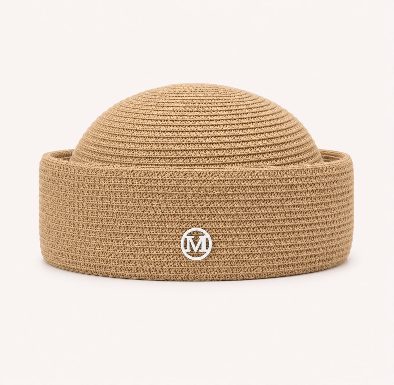 Béret d’Été Pillbox Tressé – Kaki