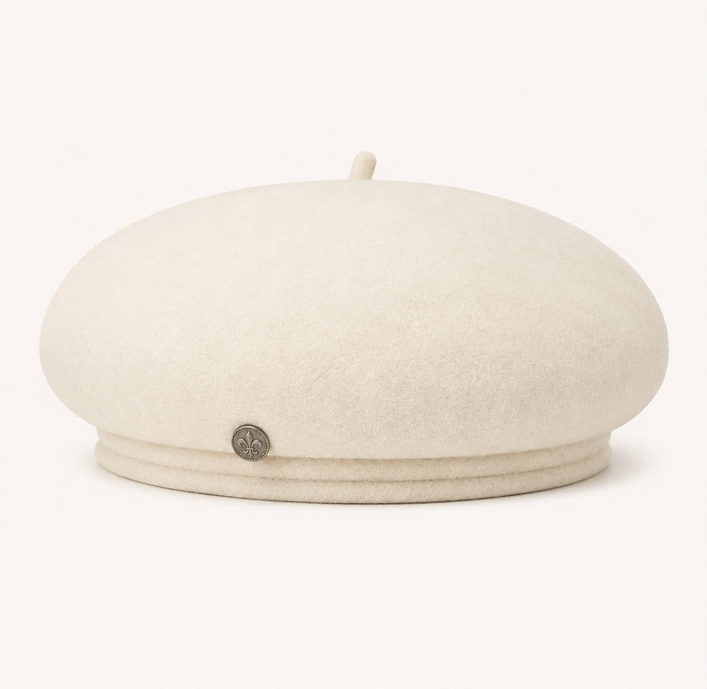 Béret Femme Éloïse – Beige Ivoire