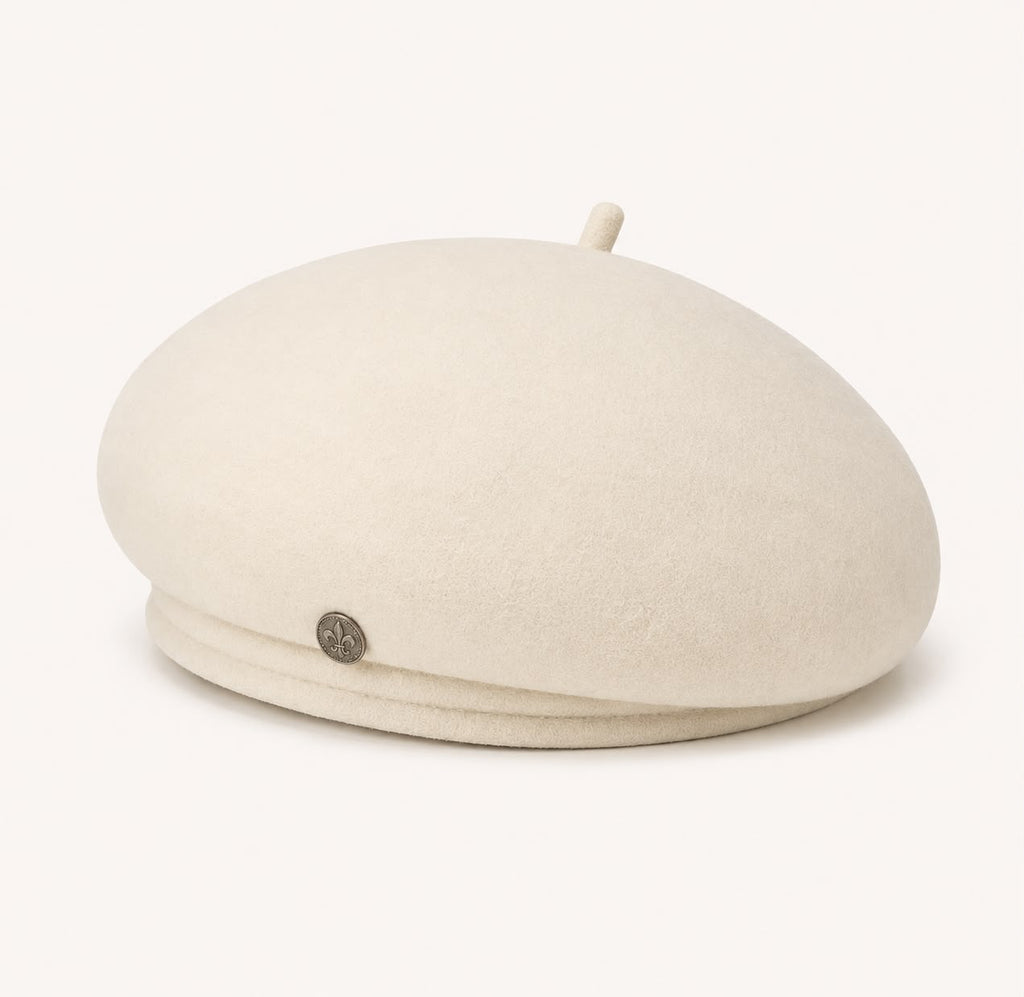 Béret Femme Éloïse – Beige Ivoire