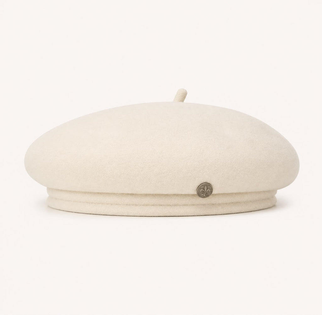Béret Femme Éloïse – Beige Ivoire