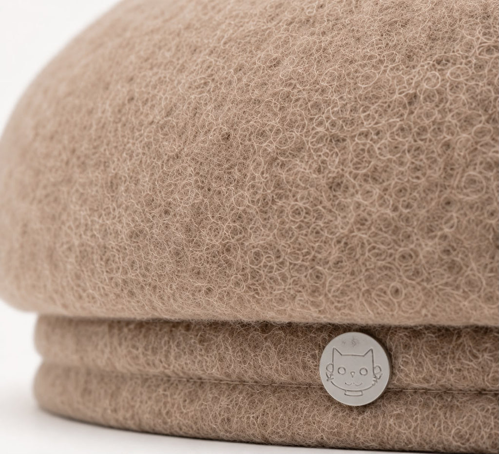 Béret Femme Éloïse – Camel Chiné