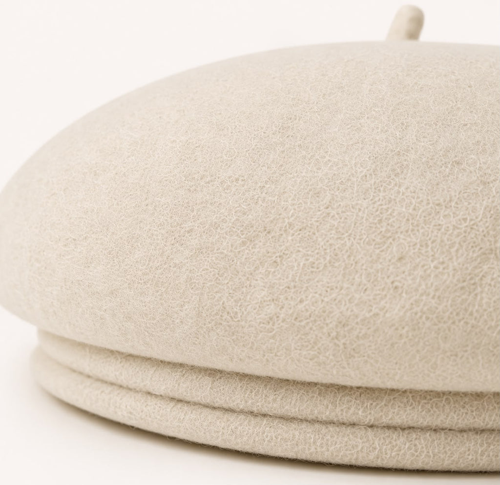 Béret Femme Éloïse – Beige Ivoire