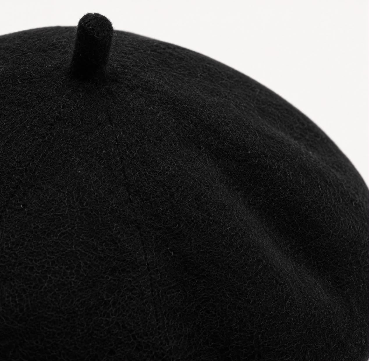 Béret femme en laine noir – Style français