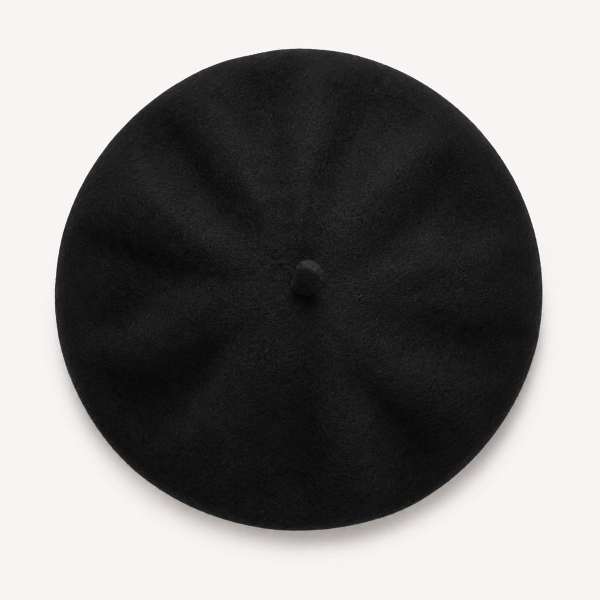 Béret femme en laine noir – Style français