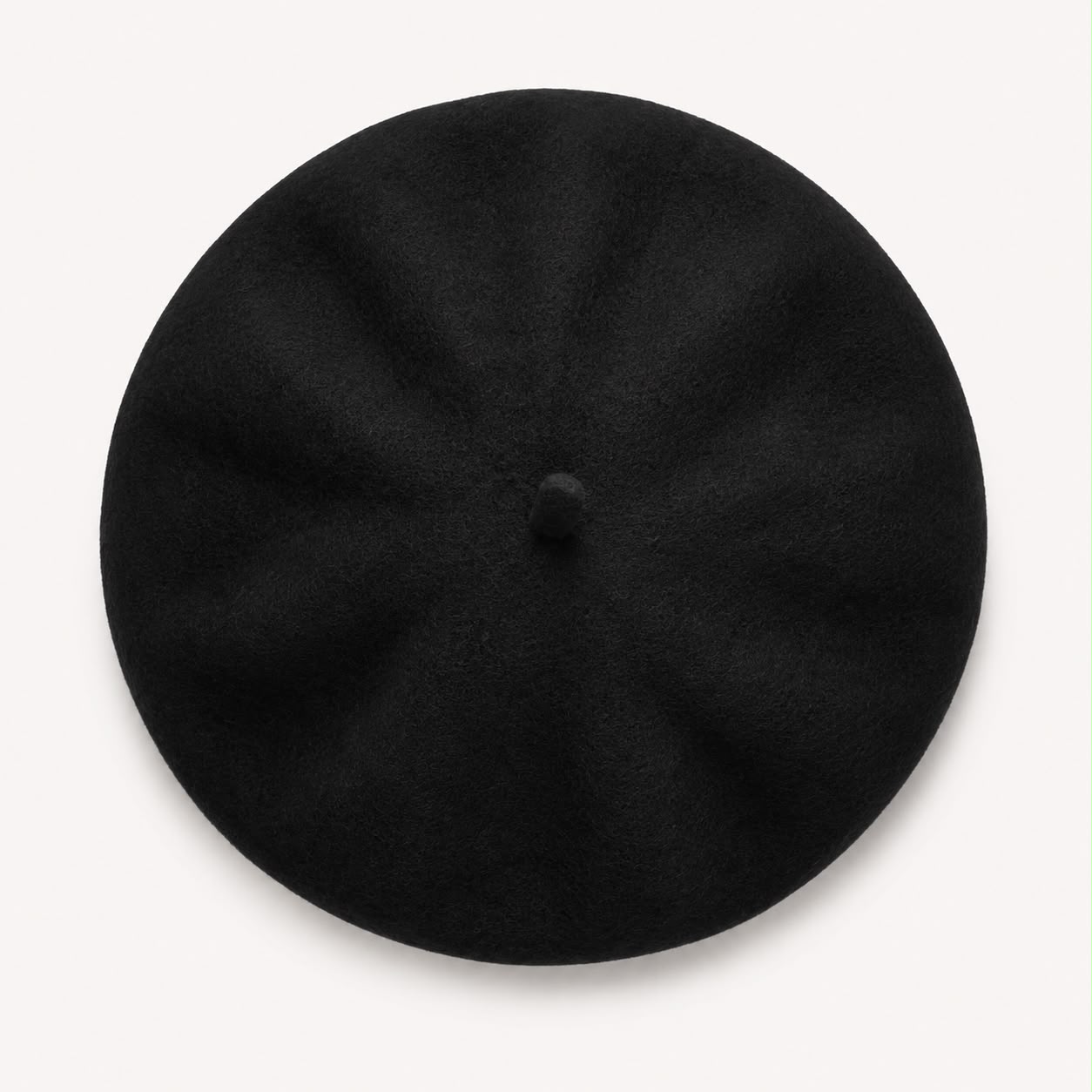 Béret femme en laine noir – Style français