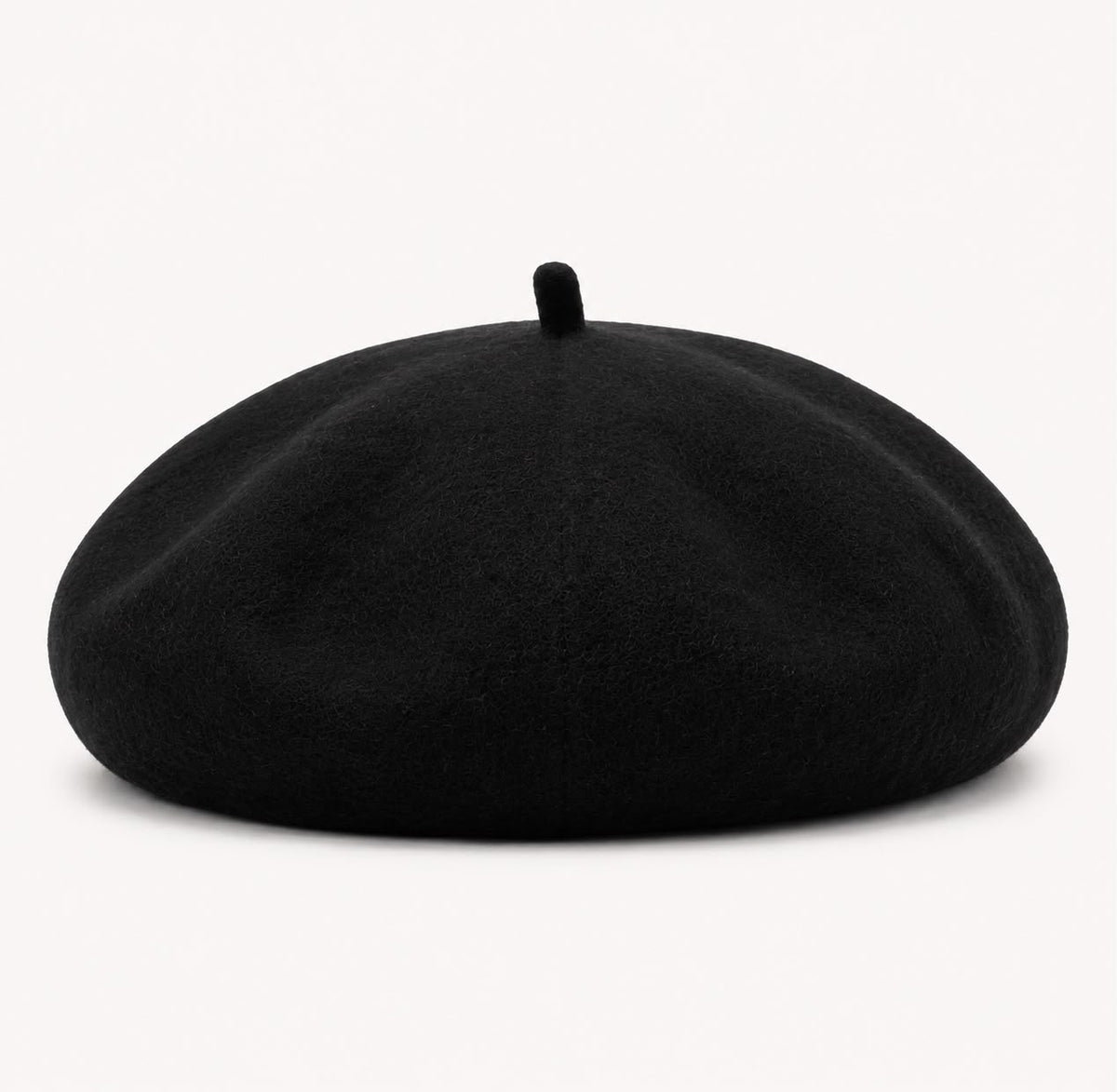 Béret femme en laine noir – Style français