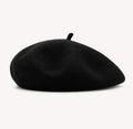 Béret femme en laine noir – Style français