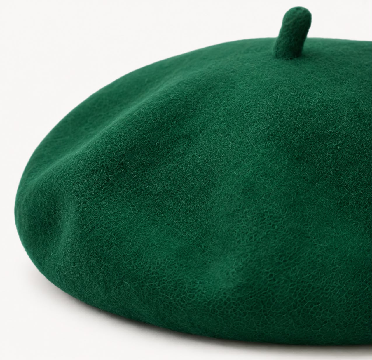 Béret femme en laine vert – Style français