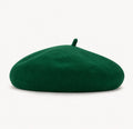 Béret femme en laine vert – Style français