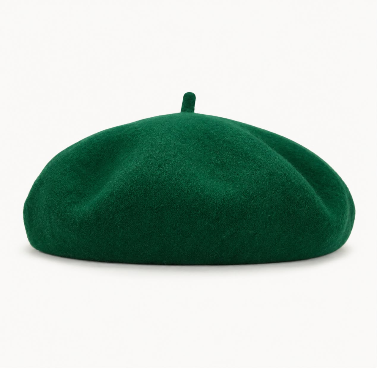 Béret femme en laine vert – Style français