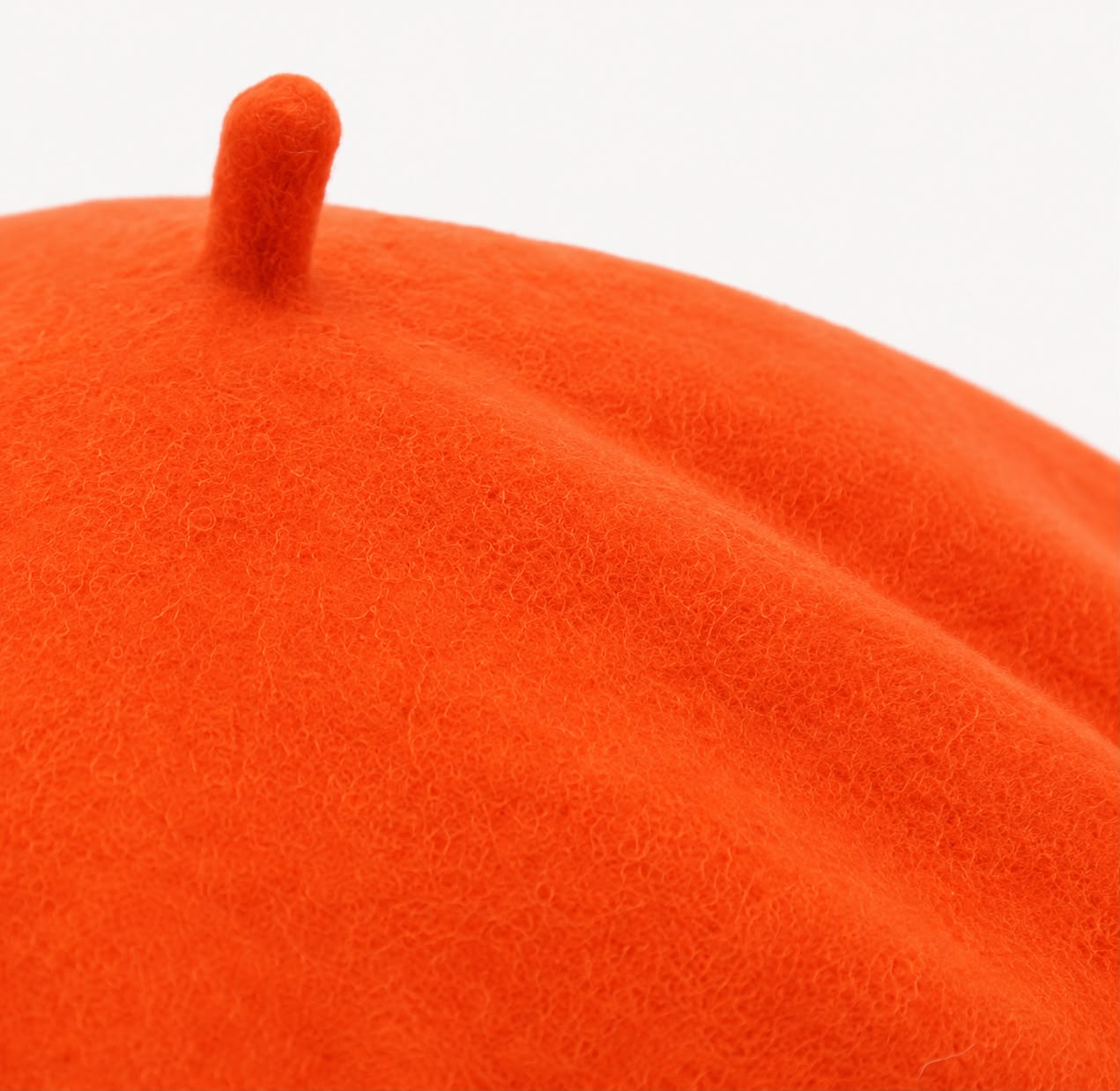 Béret femme en laine orange – Style français