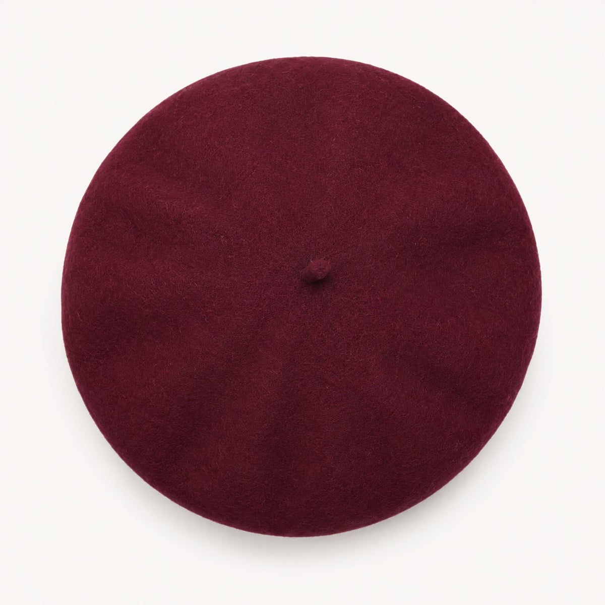 Béret femme en laine bordeaux – Style français