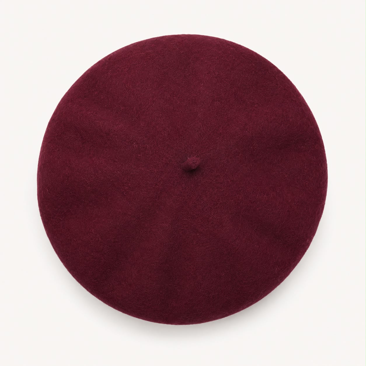 Béret femme en laine bordeaux – Style français