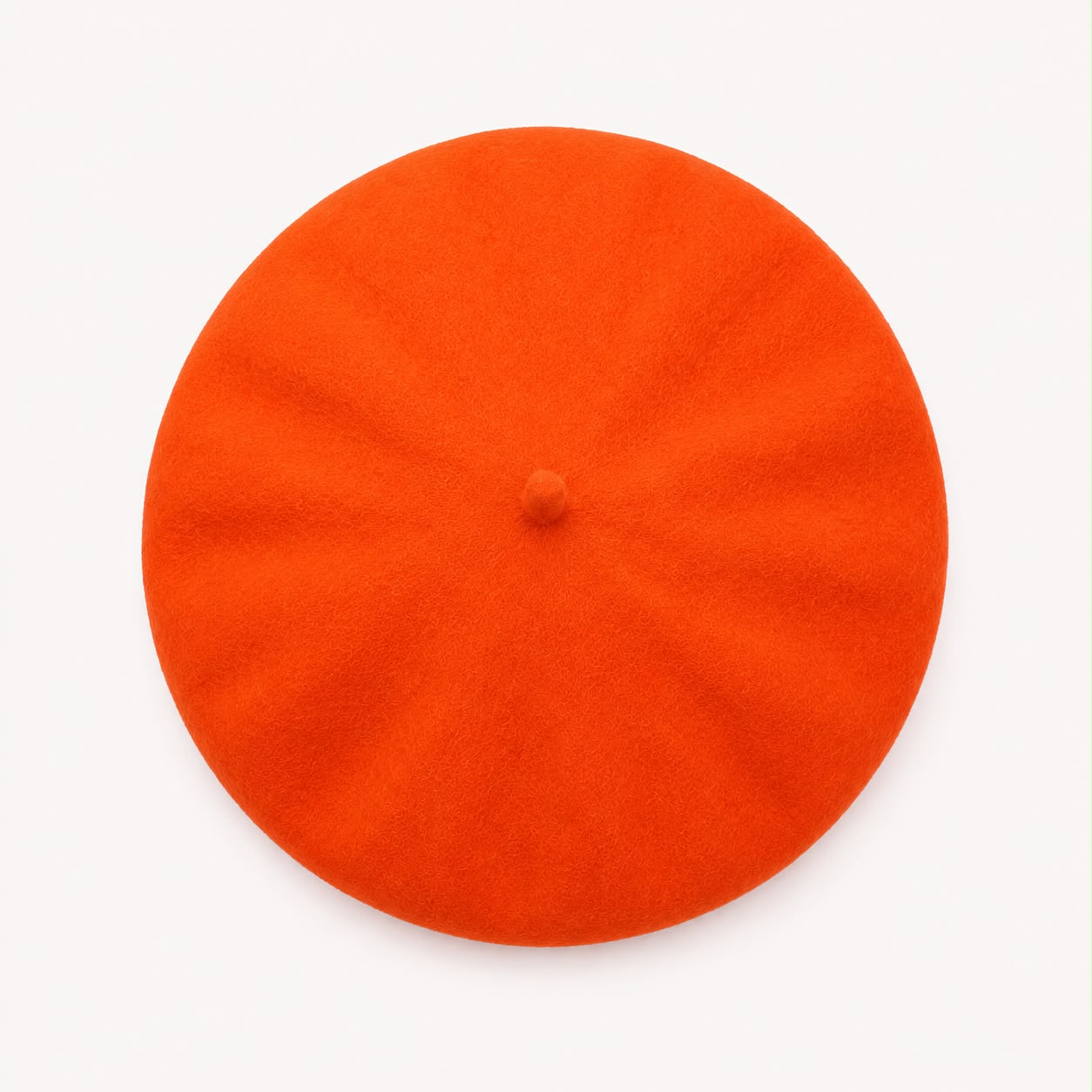 Béret femme en laine orange – Style français