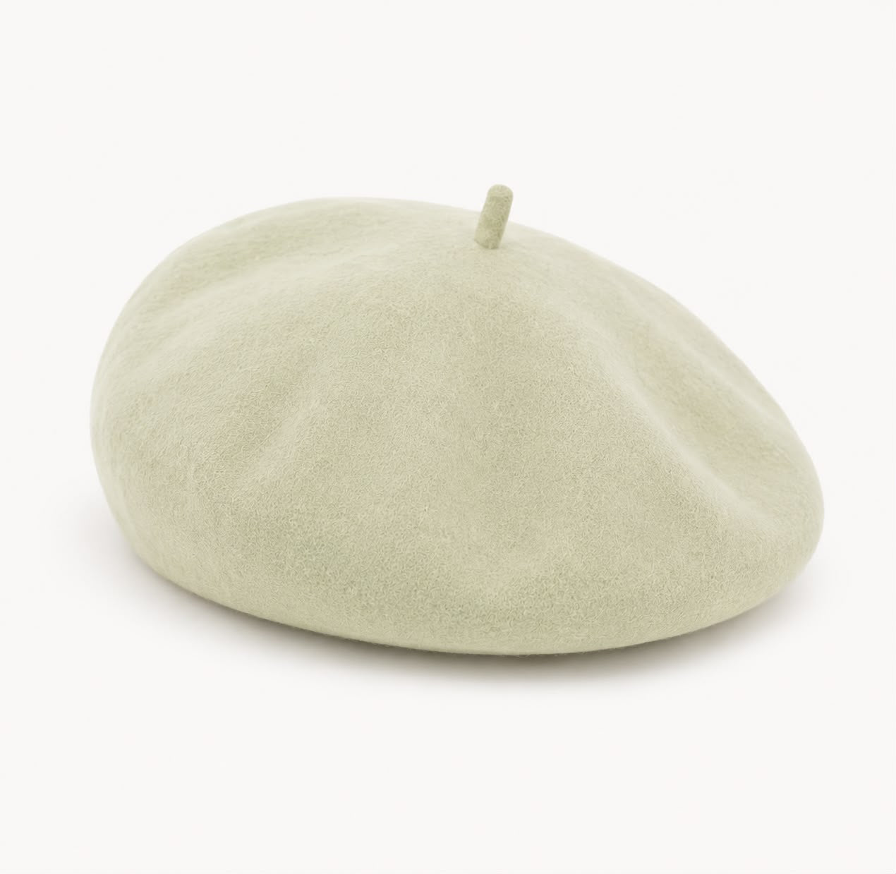 Béret femme en laine beige – Style français