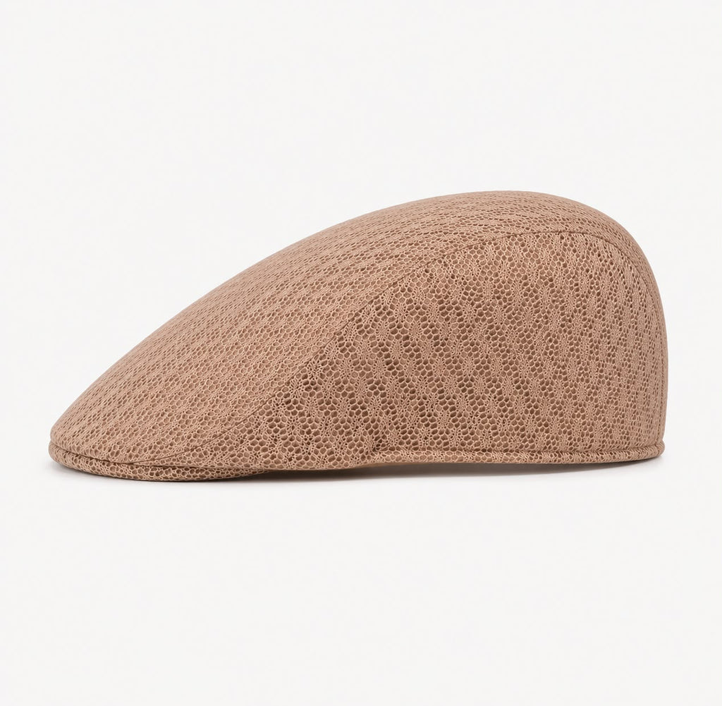 Casquette plate d’été en maille Marceau – Kaki