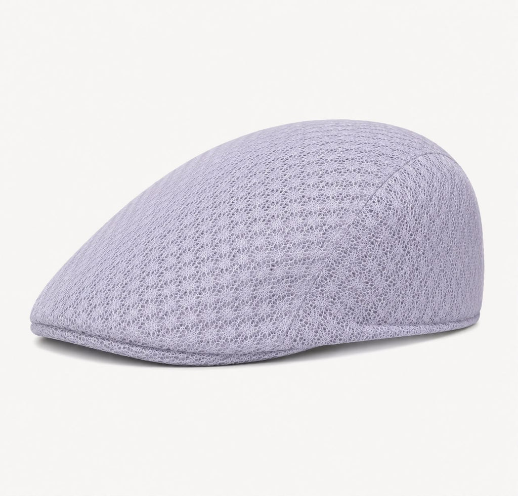 Casquette plate d’été en maille Marceau – Blanc