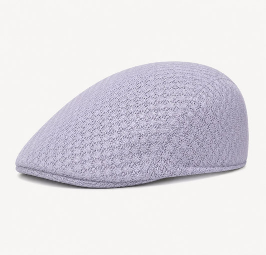 Casquette plate d’été en maille Marceau – Blanc