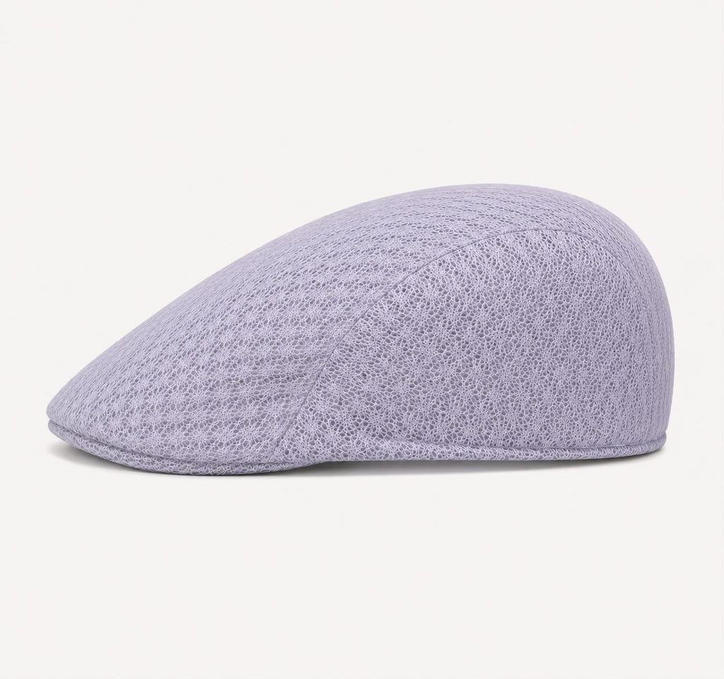 Casquette plate d’été en maille Marceau – Blanc