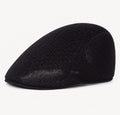 Casquette plate d’été en maille Marceau – Noir