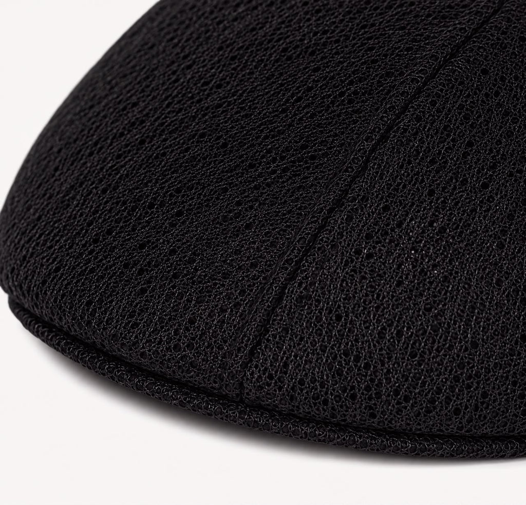 Casquette plate d’été en maille Marceau – Noir