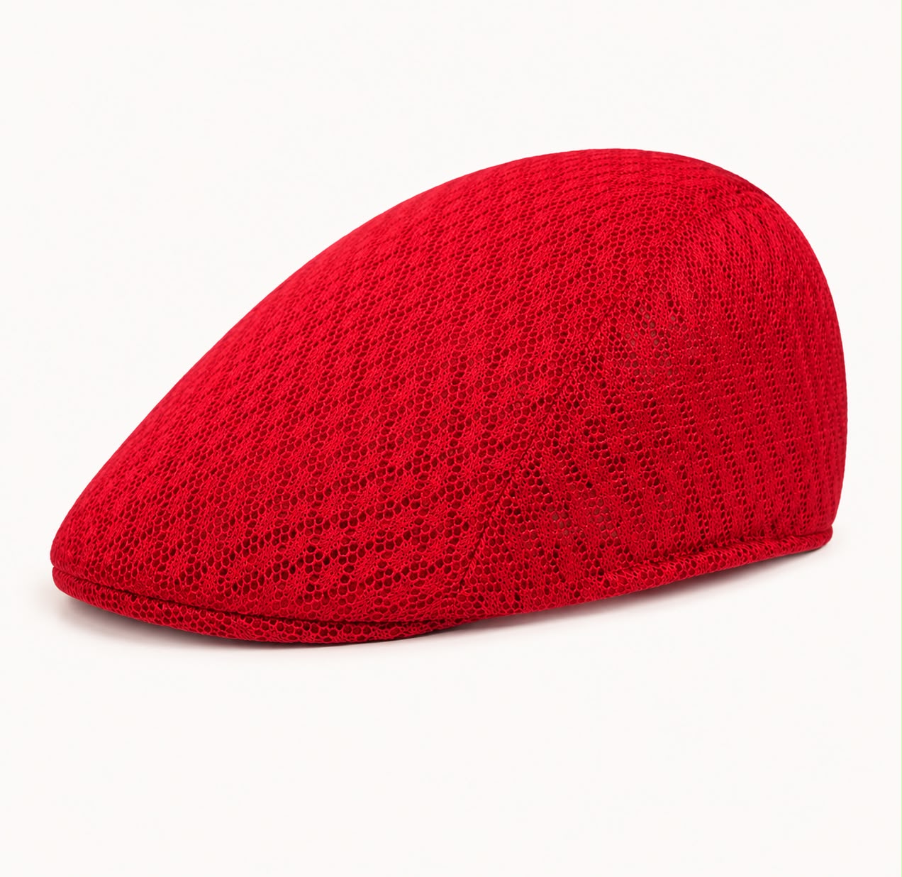 Casquette plate d’été en maille Marceau – Bordeaux