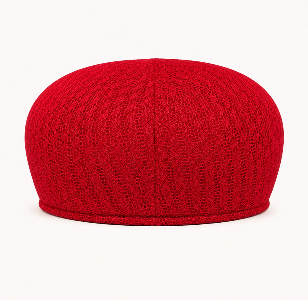 Casquette plate d’été en maille Marceau – Bordeaux