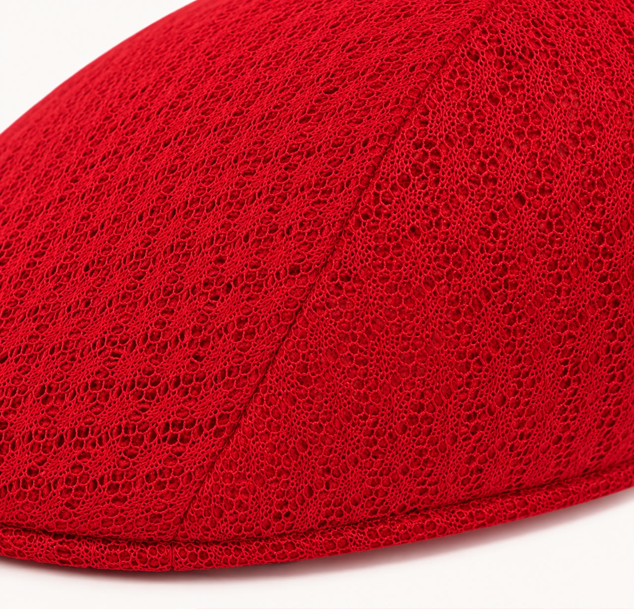 Casquette plate d’été en maille Marceau – Bordeaux