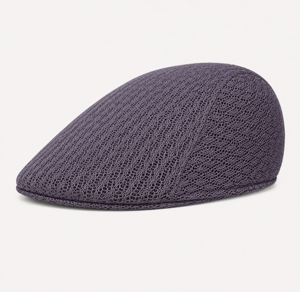 Casquette plate d’été en maille Marceau – Gris clair