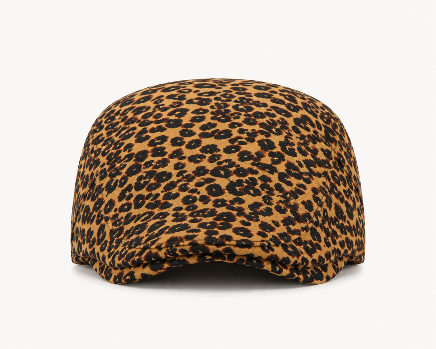 Casquette plate Montmartre – Léopard marron