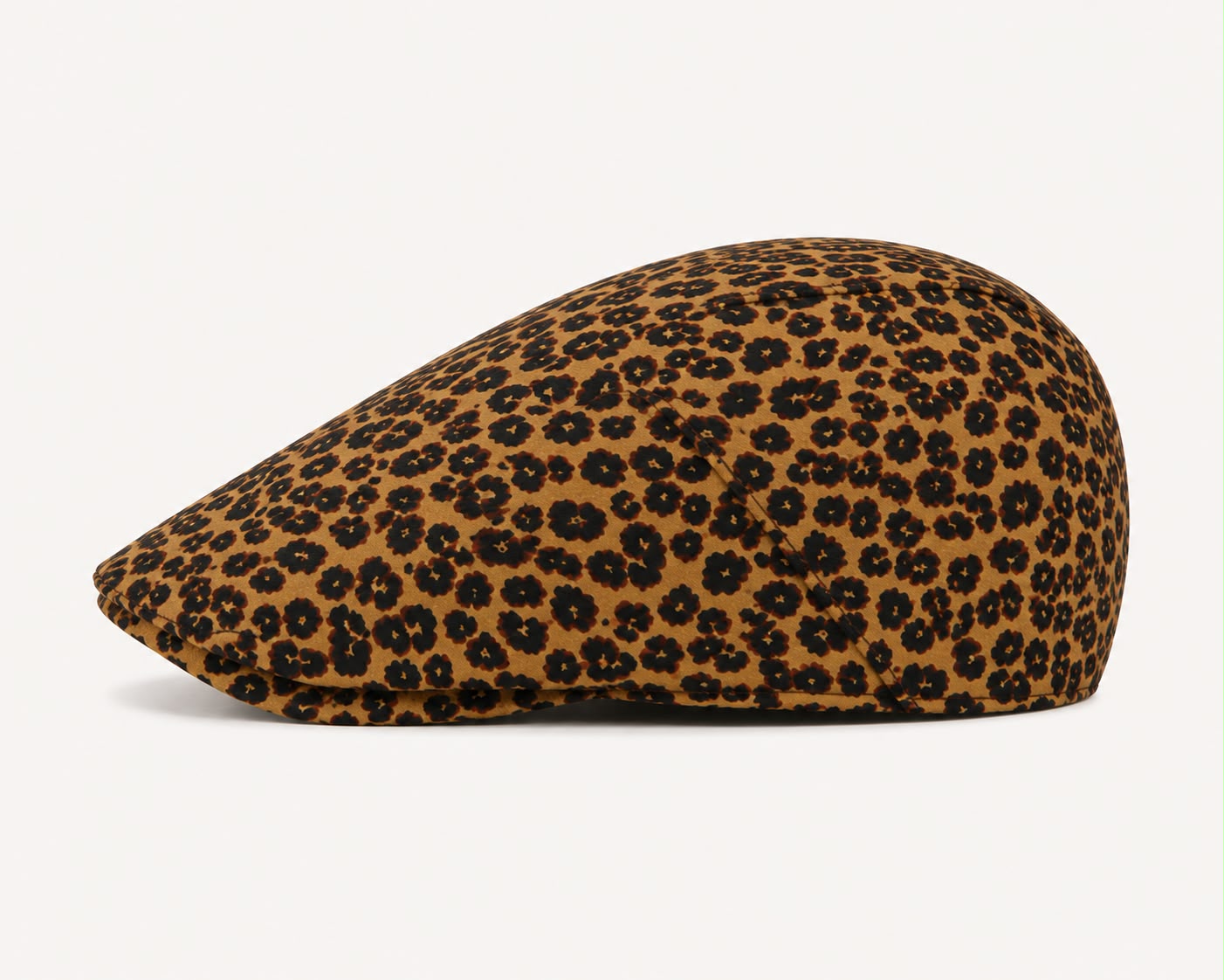 Casquette plate Montmartre – Léopard marron