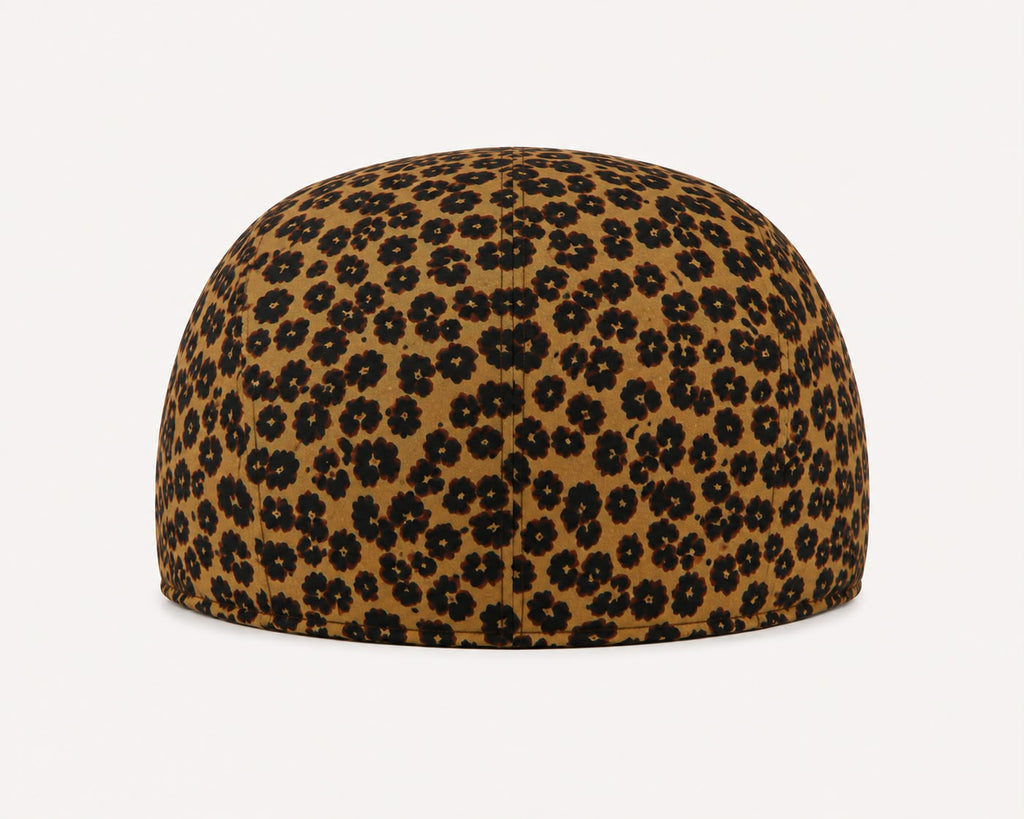 Casquette plate Montmartre – Léopard marron