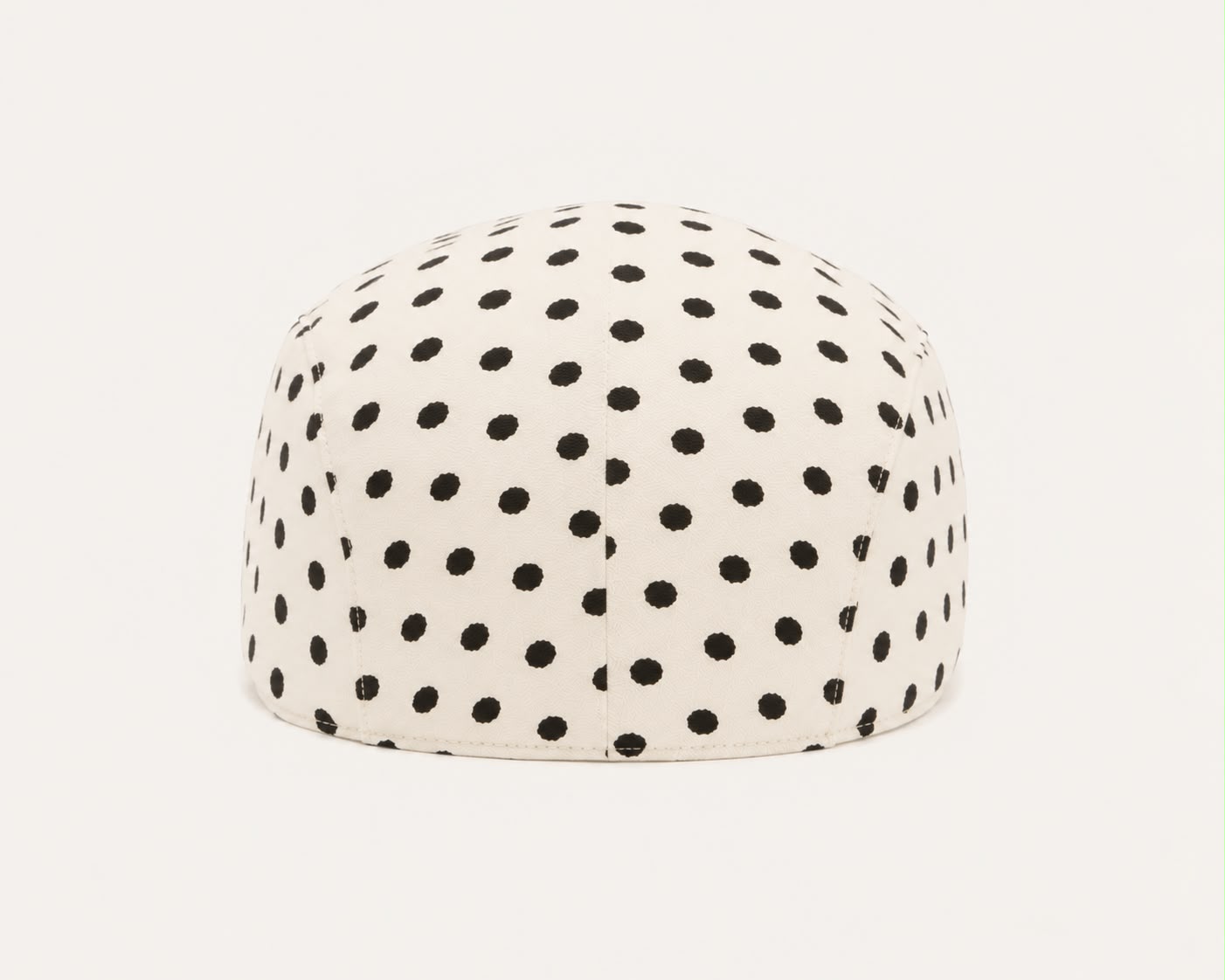 Casquette plate Montmartre – Beige à pois