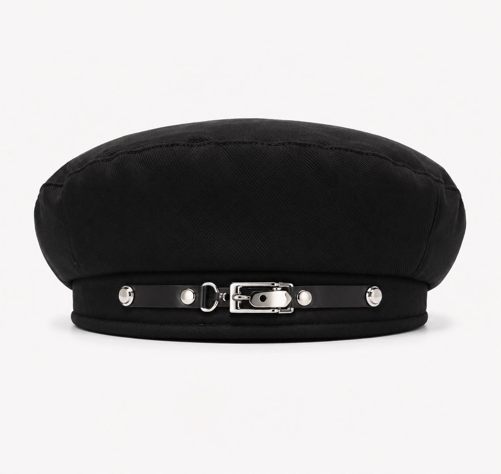 Béret femme noir à boucle – Chic quatre saisons