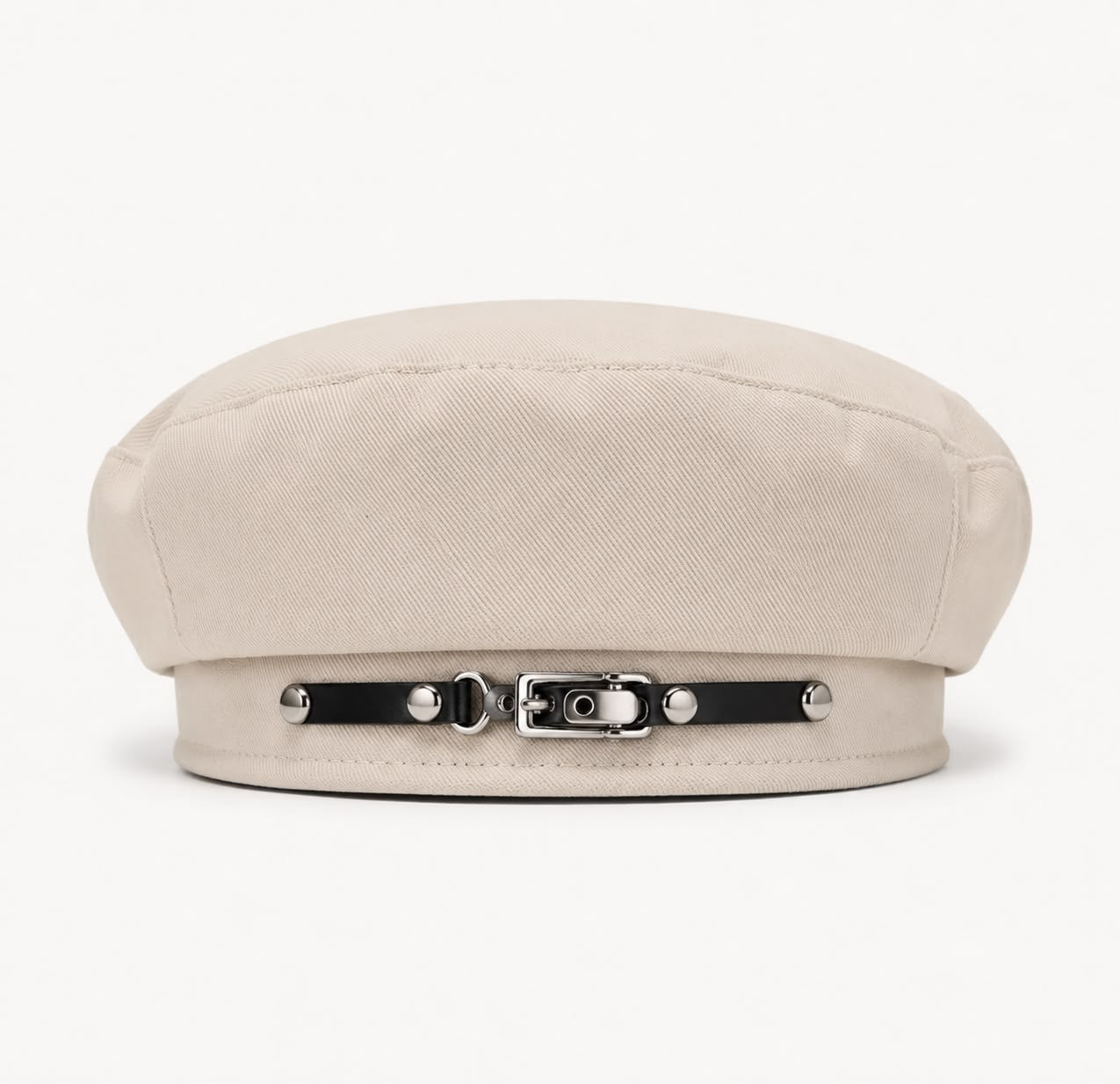 Béret femme beige à boucle – Chic et polyvalent