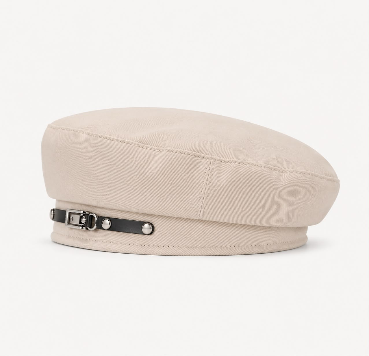 Béret femme beige à boucle – Chic et polyvalent