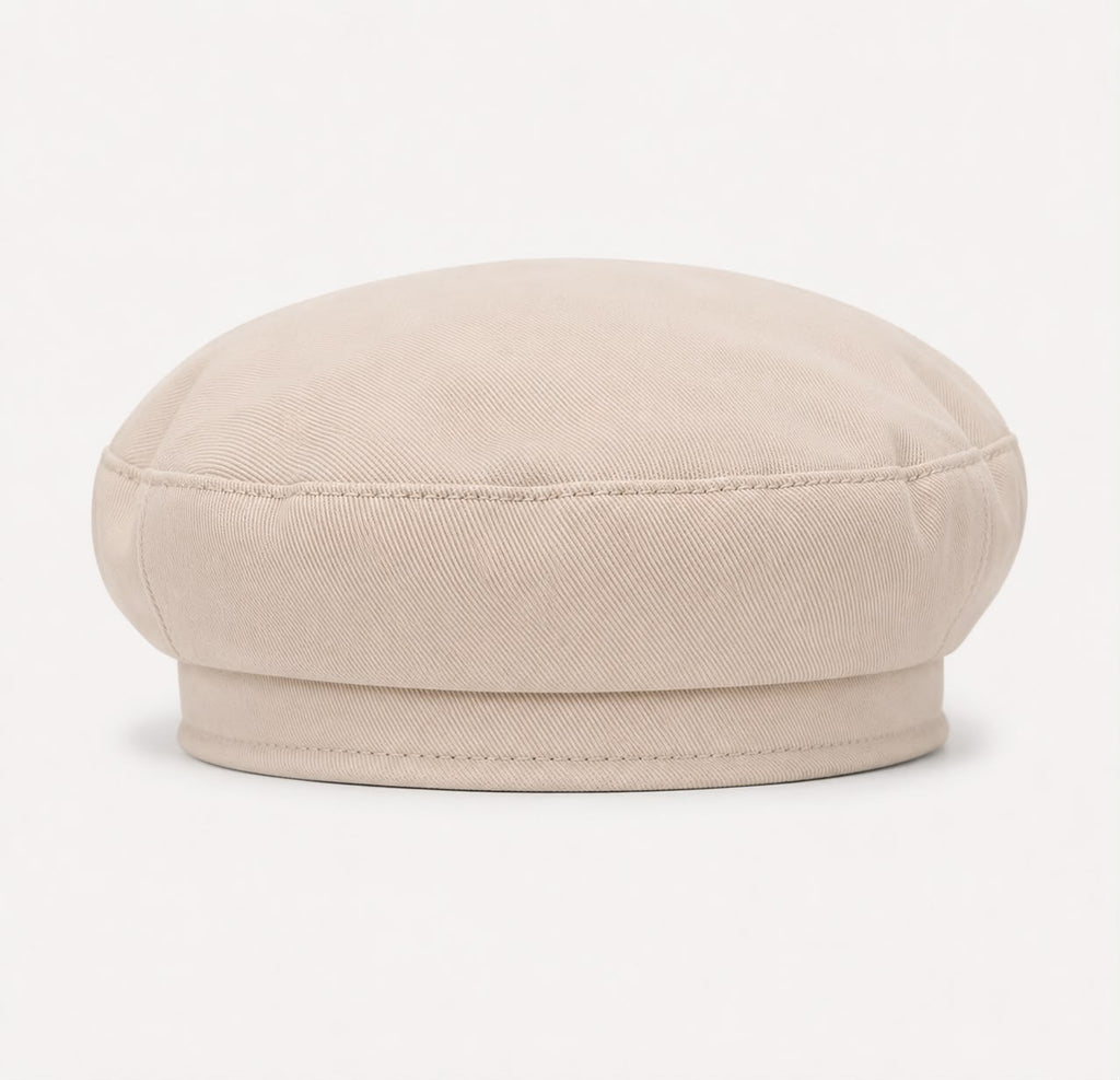Béret femme beige à boucle – Chic et polyvalent
