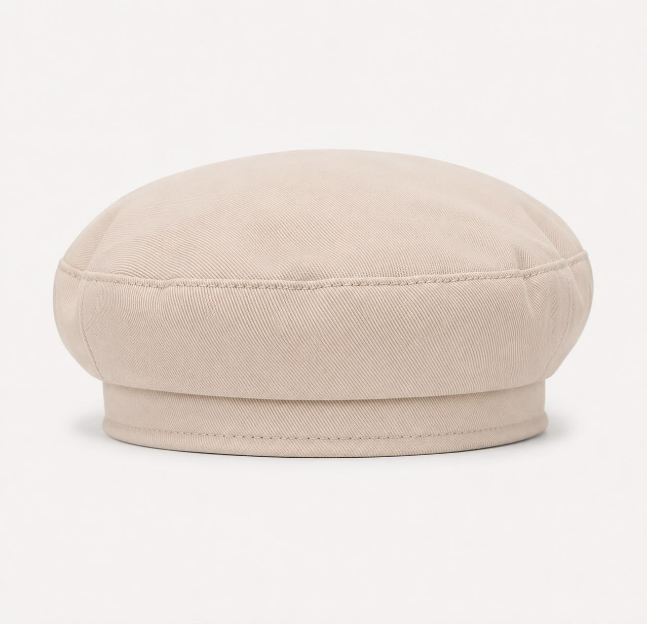 Béret femme beige à boucle – Chic et polyvalent