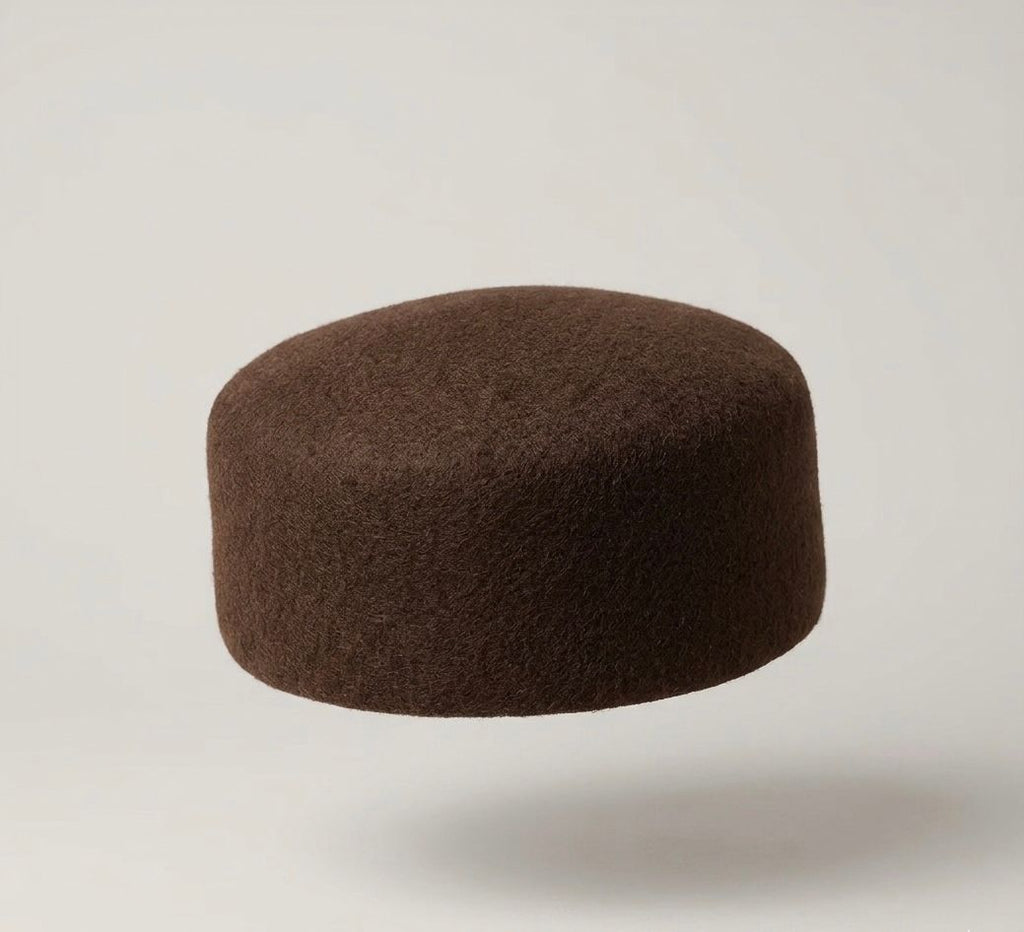 Béret femme laine coffee – Béret vintage élégant hiver style peintre
