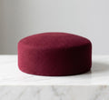 Béret femme  laine rouge bordeaux dome top – Béret vintage élégant hiver